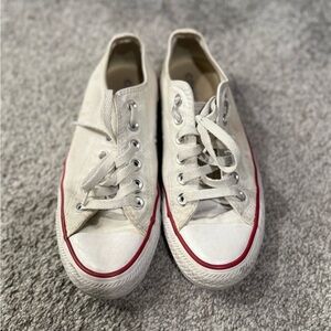 Converse White Canvas Sneakers. Womens 6.5
